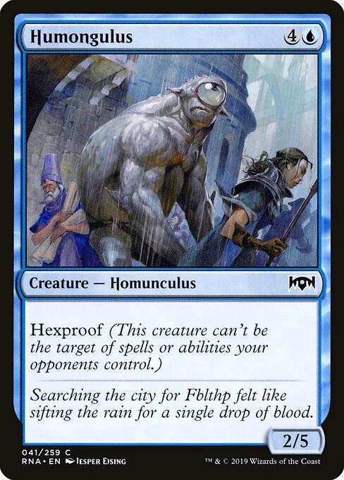 Humongulus, carta Magic di tipo Creature — Homunculus illustrata da Jesper Ejsing