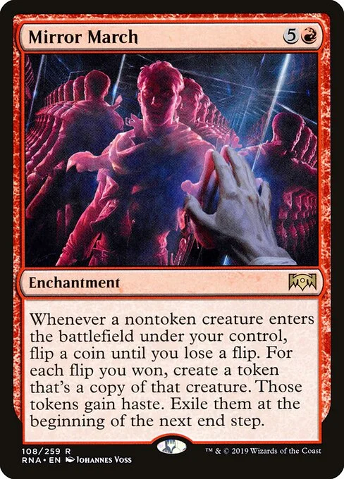Mirror March, carta Magic di tipo Enchantment illustrata da Johannes Voss