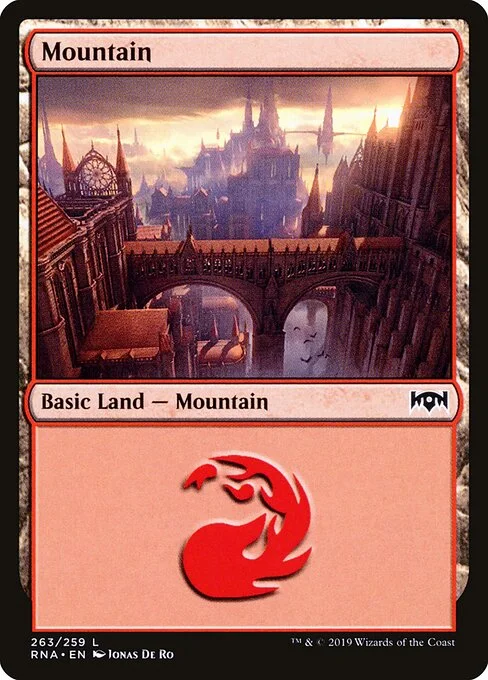 Mountain, carta Magic di tipo Basic Land — Mountain illustrata da Jonas De Ro