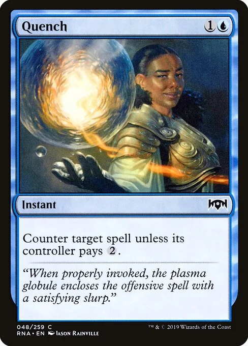 Quench, carta Magic di tipo Instant illustrata da Jason Rainville