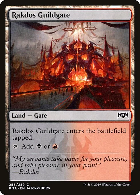 Rakdos Guildgate, carta Magic di tipo Land — Gate illustrata da Jonas De Ro