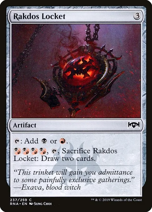 Rakdos Locket, carta Magic di tipo Artifact illustrata da Sung Choi