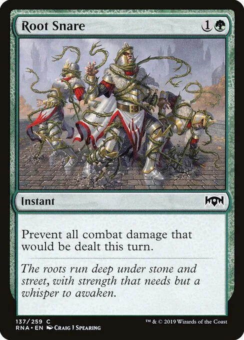 Root Snare, carta Magic di tipo Instant illustrata da Craig J Spearing