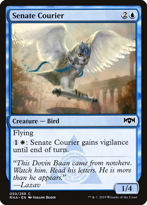 Senate Courier, carta Magic di tipo Creature — Bird illustrata da Johann Bodin