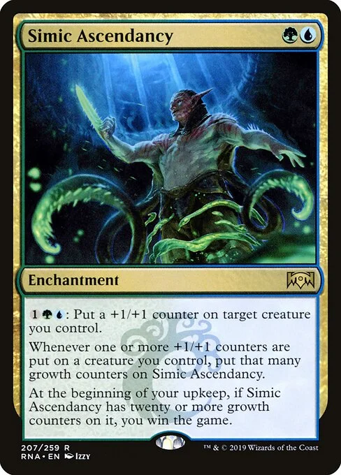 Simic Ascendancy, carta Magic di tipo Enchantment illustrata da Izzy
