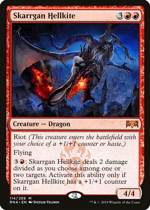 Skarrgan Hellkite, carta Magic di tipo Creature — Dragon illustrata da Svetlin Velinov