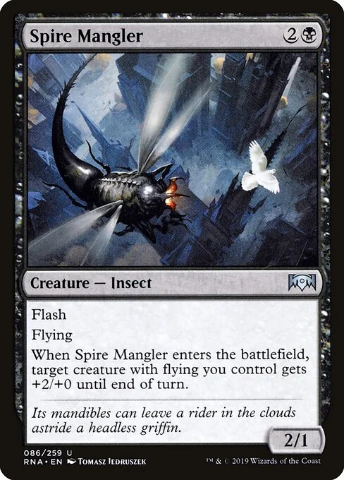 Spire Mangler, carta Magic di tipo Creature — Insect illustrata da Tomasz Jedruszek