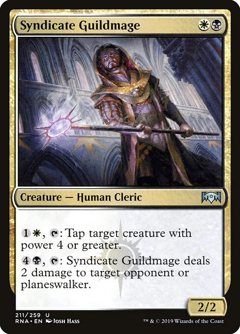 Syndicate Guildmage, carta Magic di tipo Creature — Human Cleric illustrata da Josh Hass