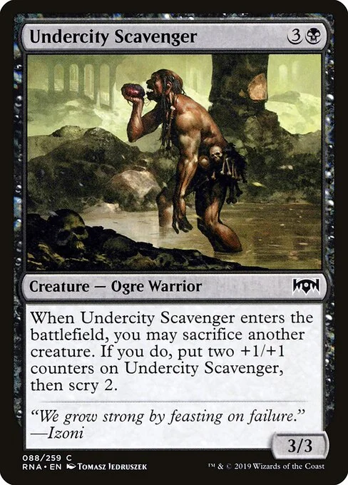 Undercity Scavenger, carta Magic di tipo Creature — Ogre Warrior illustrata da Tomasz Jedruszek