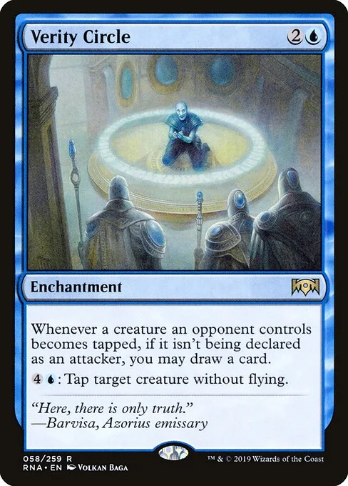 Verity Circle, carta Magic di tipo Enchantment illustrata da Volkan Baǵa