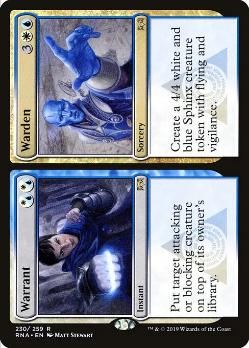 Warrant // Warden, carta Magic di tipo Instant // Sorcery illustrata da Matt Stewart