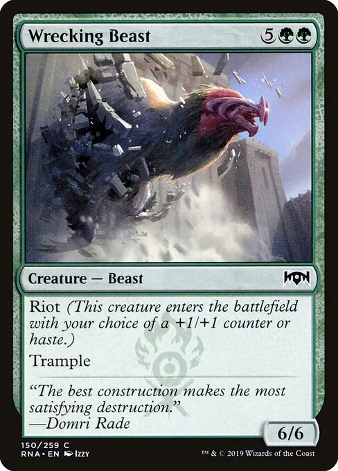 Wrecking Beast, carta Magic di tipo Creature — Beast illustrata da Izzy