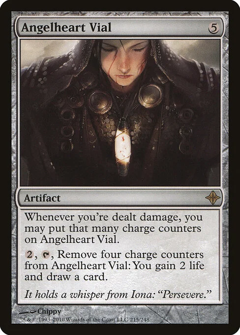 Angelheart Vial, carta Magic di tipo Artifact illustrata da Chippy