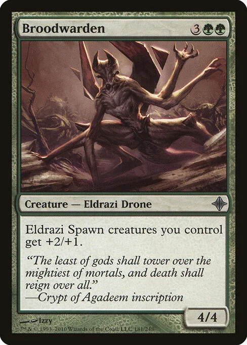 Broodwarden, carta Magic di tipo Creature — Eldrazi Drone illustrata da Izzy