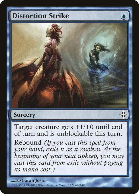 Distortion Strike, carta Magic di tipo Sorcery illustrata da Goran Josic
