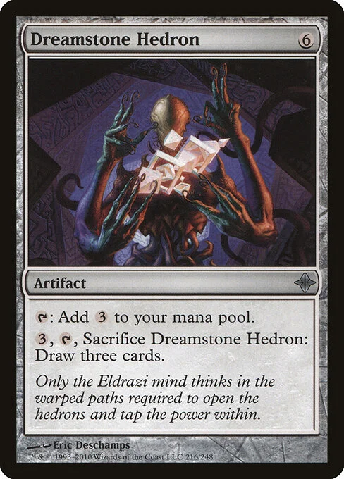 Dreamstone Hedron, carta Magic di tipo Artifact illustrata da Eric Deschamps