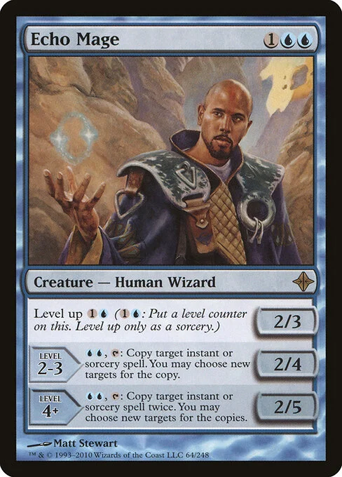 Echo Mage, carta Magic di tipo Creature — Human Wizard illustrata da Matt Stewart