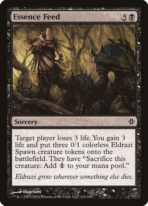 Essence Feed, carta Magic di tipo Sorcery illustrata da Daarken