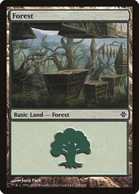 Forest, carta Magic di tipo Basic Land — Forest illustrata da Jung Park