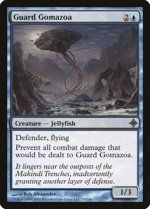 Guard Gomazoa, carta Magic di tipo Creature — Jellyfish illustrata da Rob Alexander