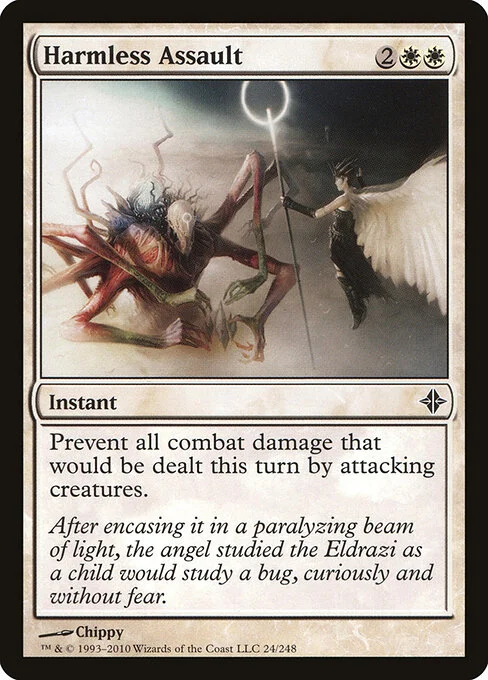 Harmless Assault, carta Magic di tipo Instant illustrata da Chippy