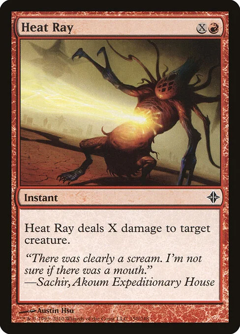 Heat Ray, carta Magic di tipo Instant illustrata da Austin Hsu