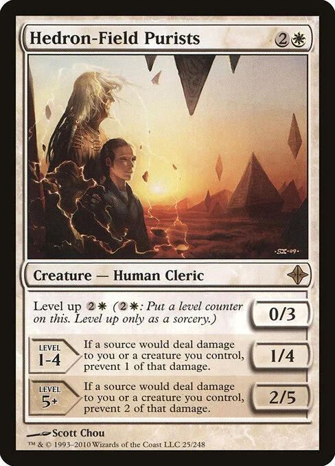 Hedron-Field Purists, carta Magic di tipo Creature — Human Cleric illustrata da Scott Chou
