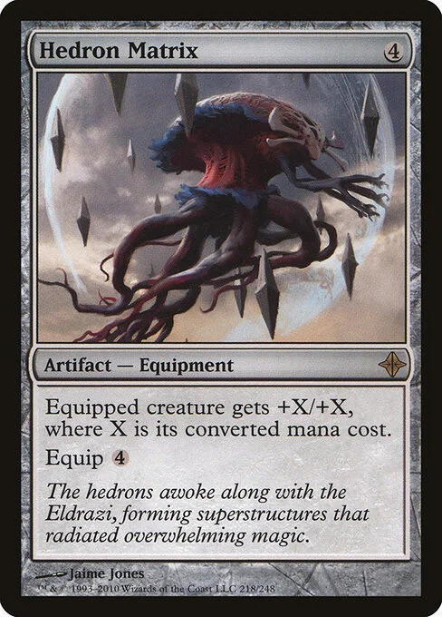 Hedron Matrix, carta Magic di tipo Artifact — Equipment illustrata da Jaime Jones