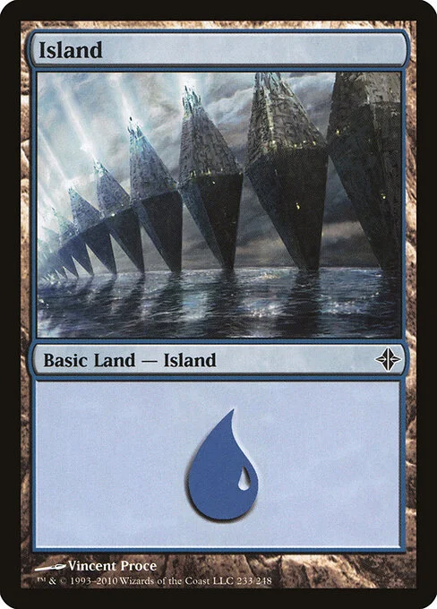 Island, carta Magic di tipo Basic Land — Island illustrata da Vincent Proce