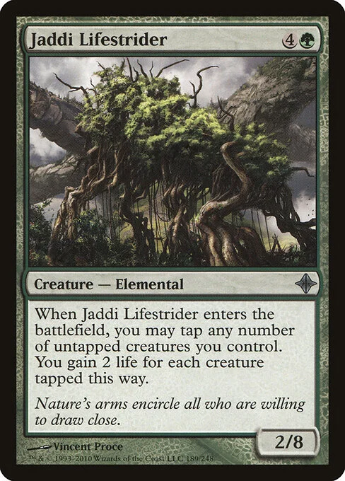 Jaddi Lifestrider, carta Magic di tipo Creature — Elemental illustrata da Vincent Proce