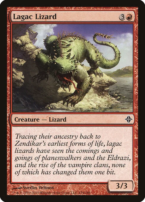 Lagac Lizard, carta Magic di tipo Creature — Lizard illustrata da Svetlin Velinov
