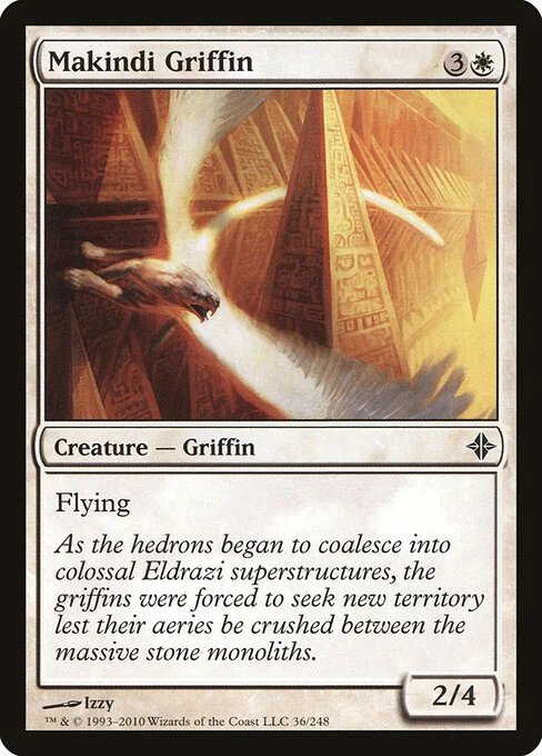 Makindi Griffin, carta Magic di tipo Creature — Griffin illustrata da Izzy