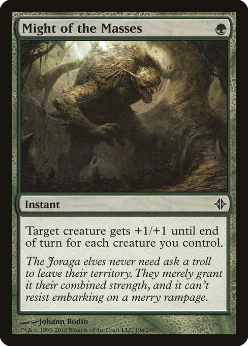 Might of the Masses, carta Magic di tipo Instant illustrata da Johann Bodin