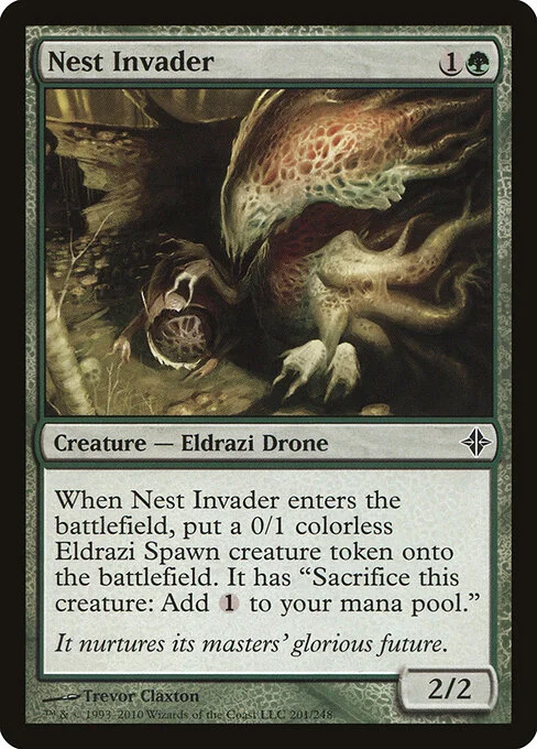 Nest Invader, carta Magic di tipo Creature — Eldrazi Drone illustrata da Trevor Claxton