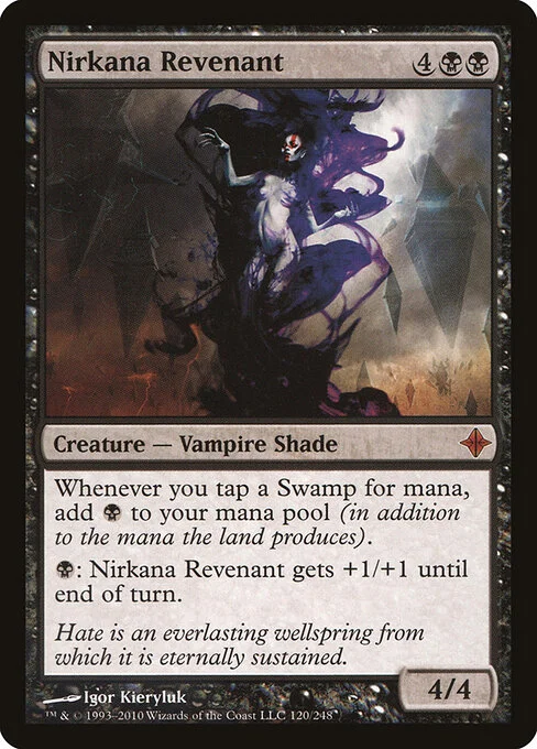Nirkana Revenant, carta Magic di tipo Creature — Vampire Shade illustrata da Igor Kieryluk