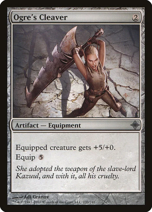 Ogre's Cleaver, carta Magic di tipo Artifact — Equipment illustrata da Adi Granov