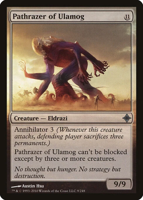 Pathrazer of Ulamog, carta Magic di tipo Creature — Eldrazi illustrata da Austin Hsu