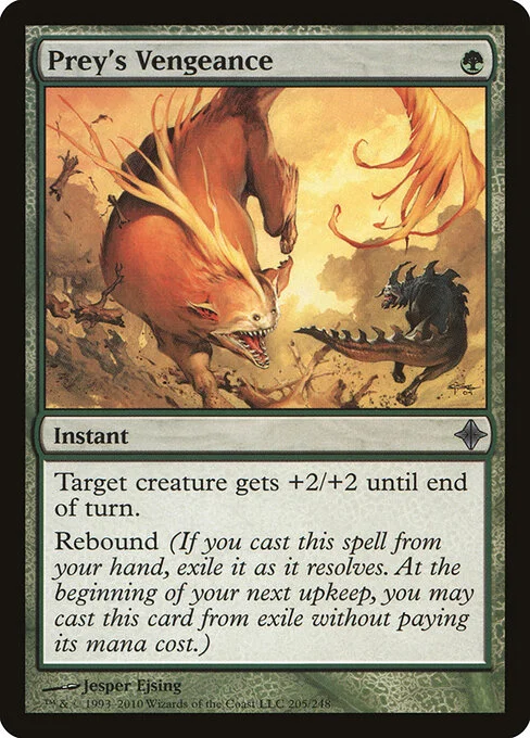 Prey's Vengeance, carta Magic di tipo Instant illustrata da Jesper Ejsing