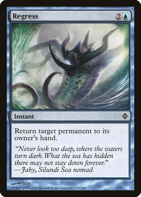 Regress, carta Magic di tipo Instant illustrata da Izzy