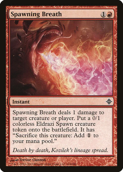 Spawning Breath, carta Magic di tipo Instant illustrata da Trevor Claxton