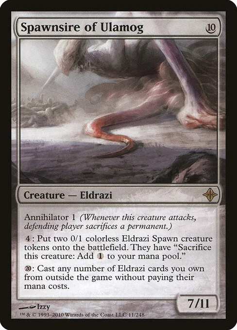 Spawnsire of Ulamog, carta Magic di tipo Creature — Eldrazi illustrata da Izzy