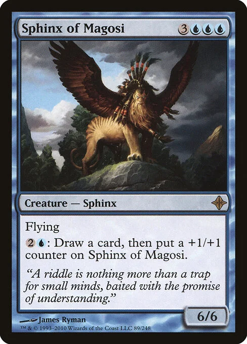 Sphinx of Magosi, carta Magic di tipo Creature — Sphinx illustrata da James Ryman