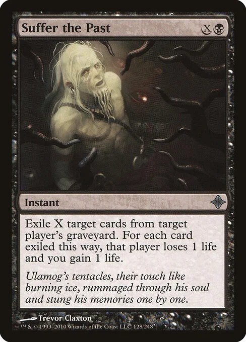 Suffer the Past, carta Magic di tipo Instant illustrata da Trevor Claxton