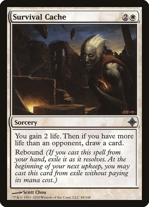 Survival Cache, carta Magic di tipo Sorcery illustrata da Scott Chou