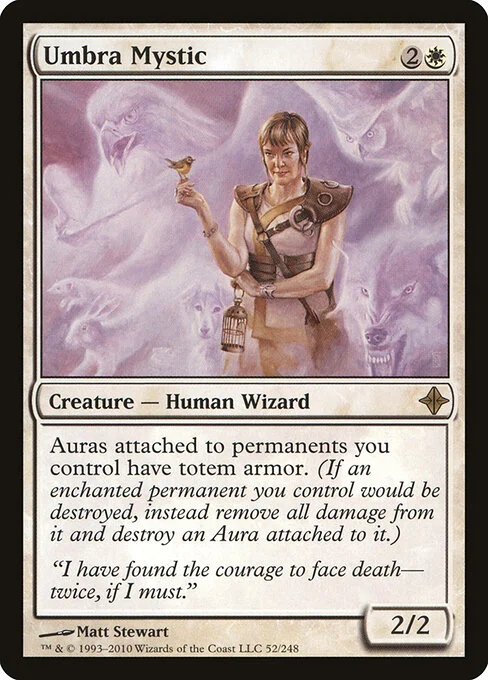 Umbra Mystic, carta Magic di tipo Creature — Human Wizard illustrata da Matt Stewart