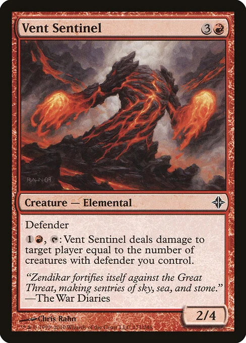 Vent Sentinel, carta Magic di tipo Creature — Elemental illustrata da Chris Rahn