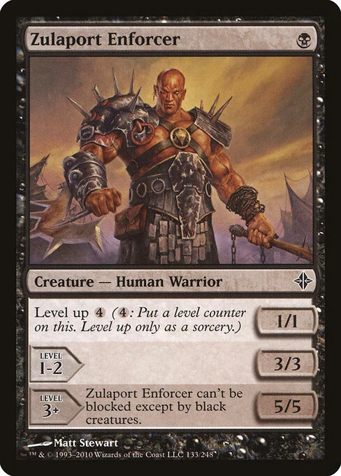 Zulaport Enforcer, carta Magic di tipo Creature — Human Warrior illustrata da Matt Stewart