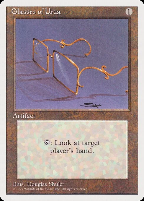 Glasses of Urza, carta Magic di tipo Artifact illustrata da Douglas Shuler