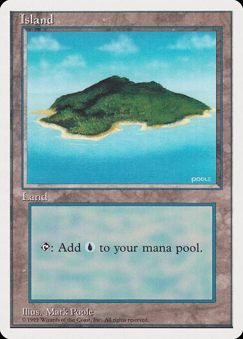 Island, carta Magic di tipo Basic Land — Island illustrata da Mark Poole