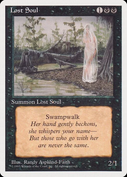 Lost Soul, carta Magic di tipo Creature — Spirit Minion illustrata da Randy Asplund-Faith